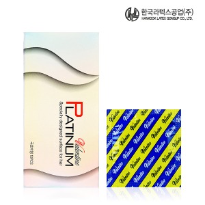 한국라텍스 발렌타인 플래티넘 (10p) 100% 순수 국내기술! 한국라텍스의 초박형 콘돔