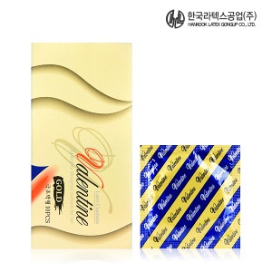 한국라텍스 발렌타인 골드 (10p) 100% 순수 국내기술! 한국라텍스의 초박형 콘돔
